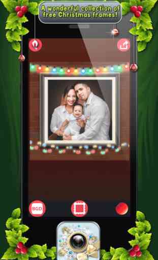 Christmas Photo Frames Edit.or with Xmas Sticker.s 1