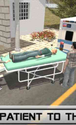 City Ambulance Rescue Driver 3d 2