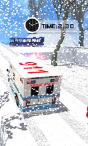 City Ambulance Rescue Driver 3d 4