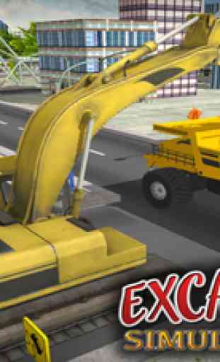 City Excavator Simulator 3D - Real Construction Crane Simulation Game 2