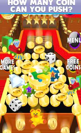 Coin Dozer Pusher Machine : Golden Coins Drop Park 2