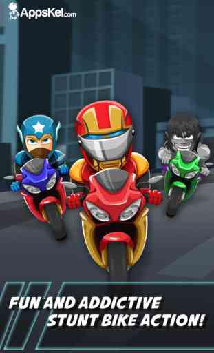 Comic Superhero Con-man Biker – Super Stunt of Steel Hero 2 Free Games 1