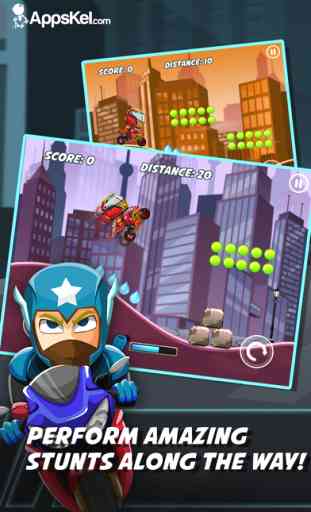 Comic Superhero Con-man Biker – Super Stunt of Steel Hero 2 Free Games 2