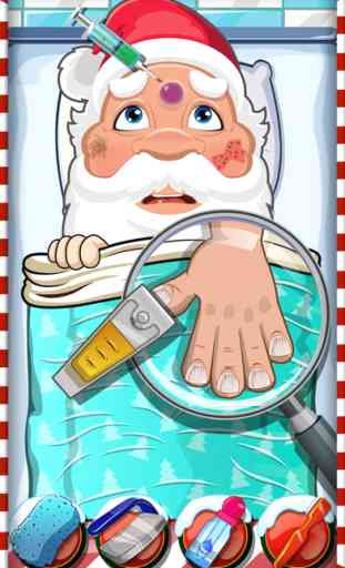 Crazy Christmas Santa Hospita Salon - Fun dentist hair, nose & eye care spa games for girls 2