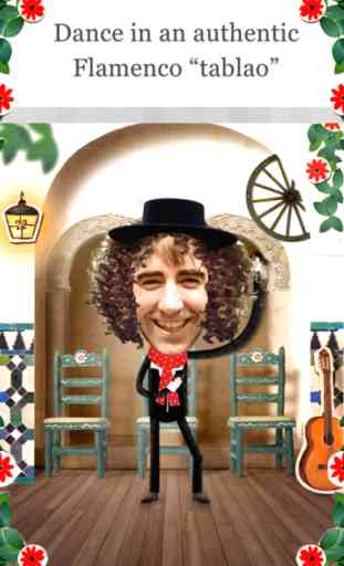 Crazy Flamenco Rumba Dance – Enjoy dancing Spanish music with this funny Face Photo Booth (perfect for guitar lovers) 2