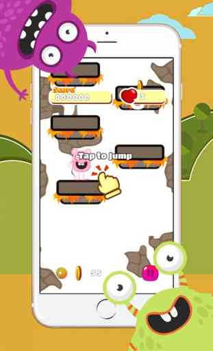 Crazy Monster Jump Adventure - the legend of clumsy monster mini game for free 1