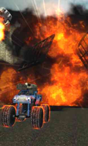 Crazy Monster Truck Fighter Run - A real death rider driving racing game 1