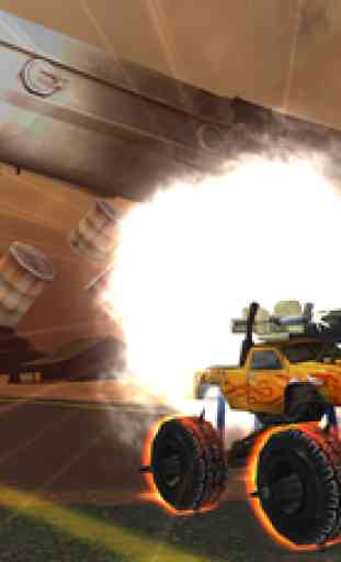 Crazy Monster Truck Fighter Run - A real death rider driving racing game 4