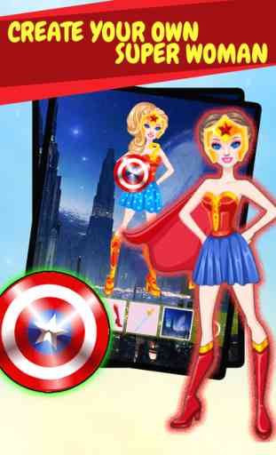 Create Own Super-Hero Woman - Free Character Costume Maker Dress-Up Game 1