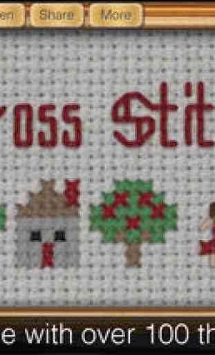 Cross Stitch Maker: Draw realistic embroidery for free eCards and more! 2
