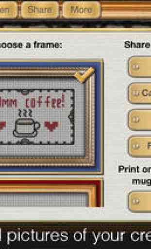 Cross Stitch Maker: Draw realistic embroidery for free eCards and more! 3