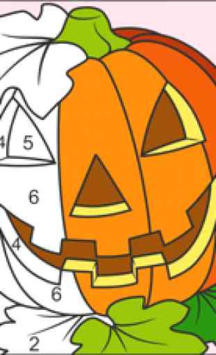 Color by Numbers - Halloween - Free 1