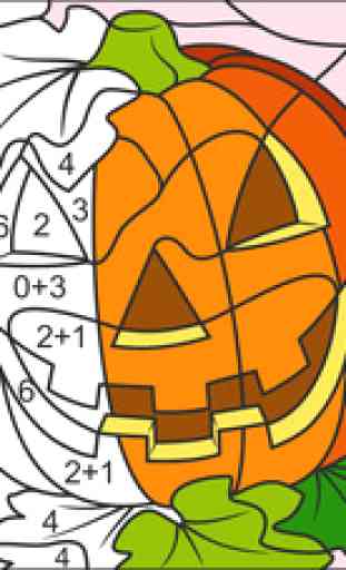 Color by Numbers - Halloween - Free 4