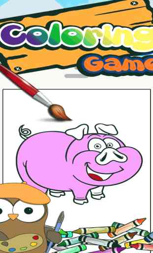 Colouring book tap Free Pig Games 3