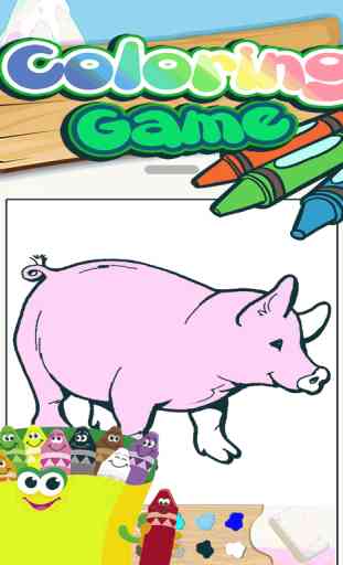 Colouring book tap Free Pig Games 4