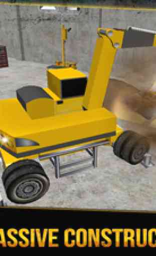 Construction excavator crane driver 3D- realistic parking simulator 2