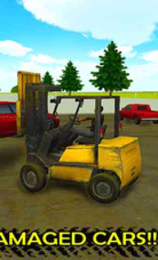 Construction Forklift Crane Driver 3D Simulator 3