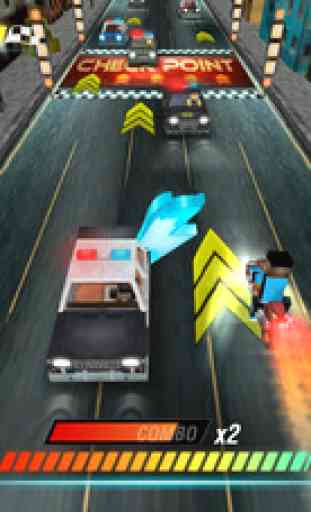 Crafting Rider | Free Motorcycle Racing Game vs Police Cars 4