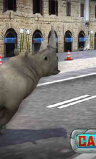 Crazy Rhino Attack 3D 3