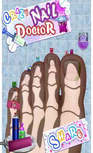 Crazy Toe Nail Doctor Surgery - Free Kids Games 3