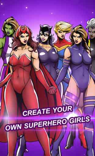 Create Female SuperHero Comics Woman SuperGirl DressUp 2