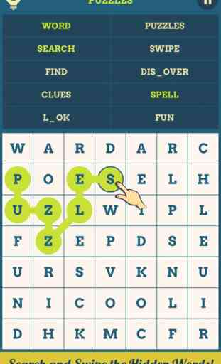 Cross Word Puzzles : Search and Swipe the Hidden Words 1