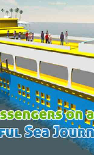 Cruise Ship Simulator 3D – Sail mega boat on sea to pick & drop passengers from Island 1