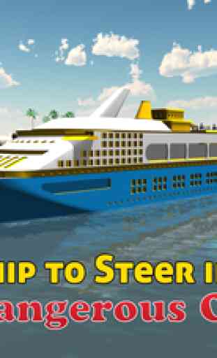 Cruise Ship Simulator 3D – Sail mega boat on sea to pick & drop passengers from Island 4