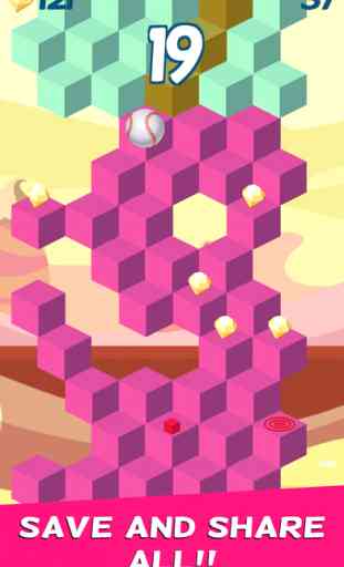 Cube Skip Ball Games - Reach up high in the sky play this endless blocks stacking free 4