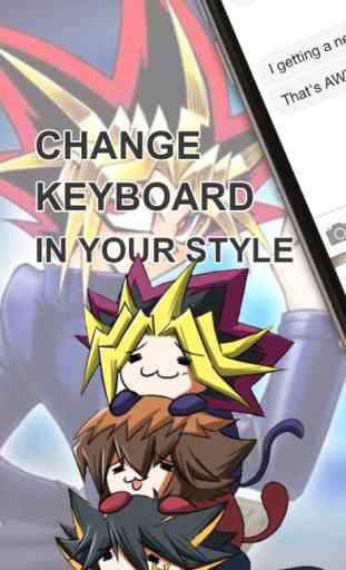 Custom Keyboard Cartoon Anime Manga : Color & Wallpaper Themes in The Yugioh Design Collection 1