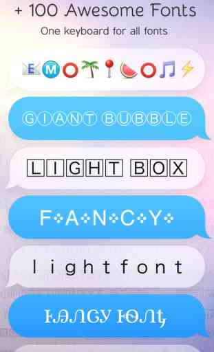 Cute Fonts Keyboard Extension FREE - Type with Cutie Fonts and Choose Beautiful Word from Suggestion Bar 2