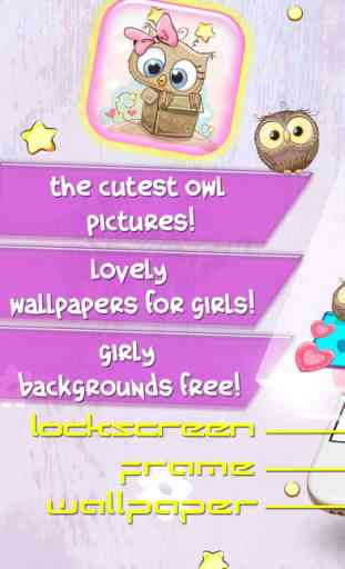Cute Owl Wallpaper Collection – Lovely Backgrounds for Girls and Custom Lock Screen Maker Free 1