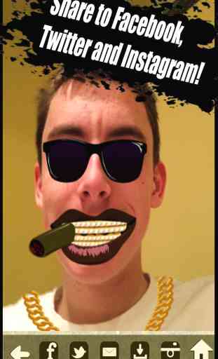 Dental Diamonds - Grillz Pro Celebrity Gangster Rapper Bling Editor - Add Jewelry, Gold and Chains to Photos to Make Teeth Shine and Look Like a Thug! 4