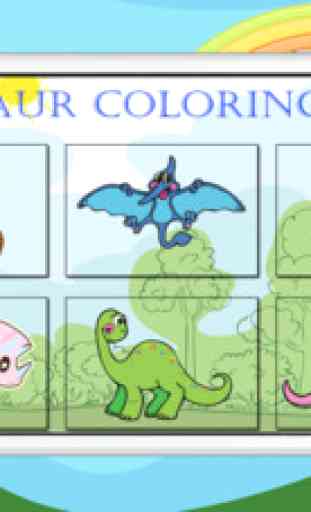 Dino Dinosaur Coloring Book - Cute Drawings Pages And Painting Games for Kids 2