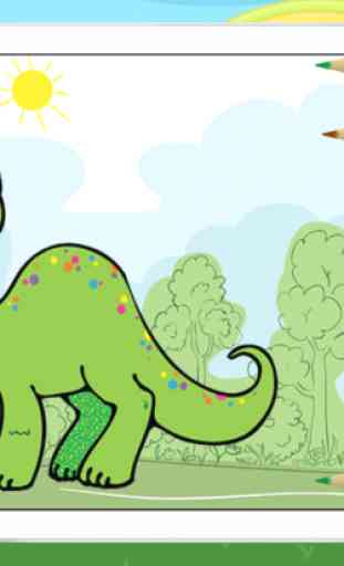 Dino Dinosaur Coloring Book - Cute Drawings Pages And Painting Games for Kids 3