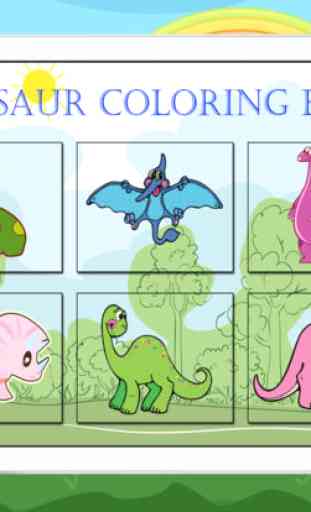 Dino Dinosaur Coloring Book - Cute Drawings Pages And Painting Games for Kids 4