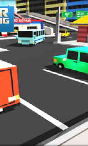 Cube Car Craft Parking Simulator 3D - Car Driving Game 1