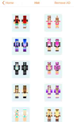 Cube Skin Girl -Skins creator for Minecraft Pocket 2