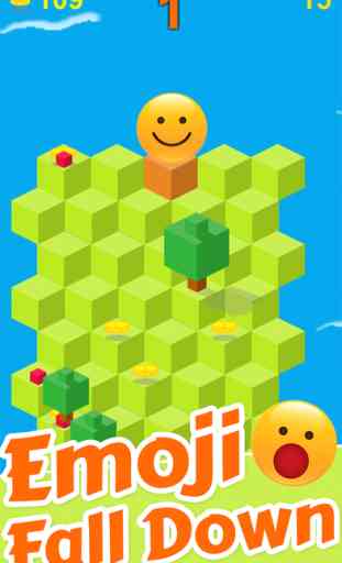 Cube Skip Emoji Fall Down : Emotion Rolling Ball Endless Games 3