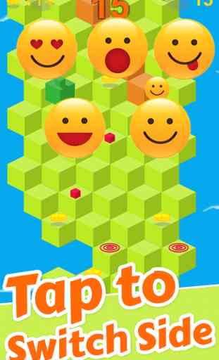 Cube Skip Emoji Fall Down : Emotion Rolling Ball Endless Games 4