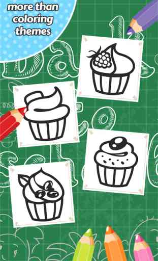 Cupcake Coloring Book Kids Game 2