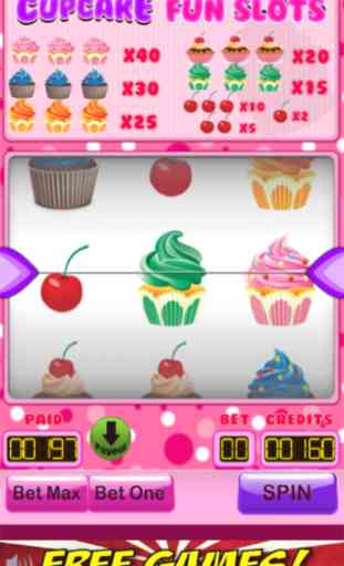 Cupcake Fun Slots - Family Slot Machine Free iPhone/iPad Edition 3