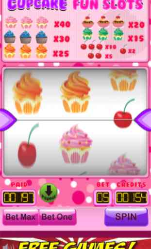 Cupcake Fun Slots - Family Slot Machine Free iPhone/iPad Edition 4