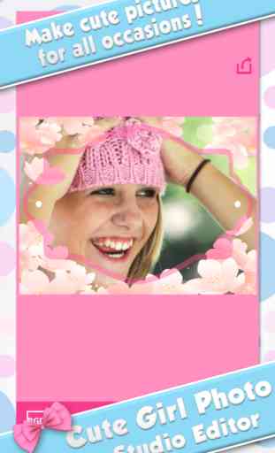 Cute Girl Photo Studio Editor - Frames and Effects 2