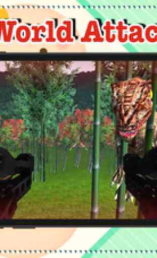 Dino World Attack War - shooting transformers hunter for kids 2