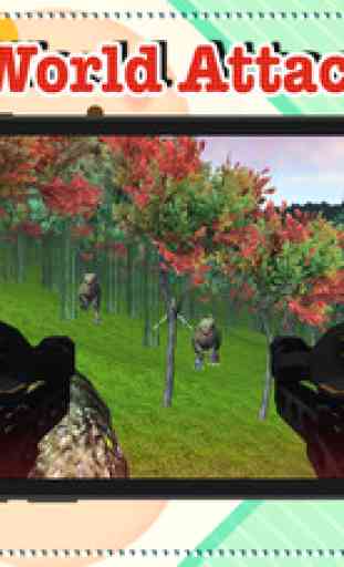 Dino World Attack War - shooting transformers hunter for kids 4