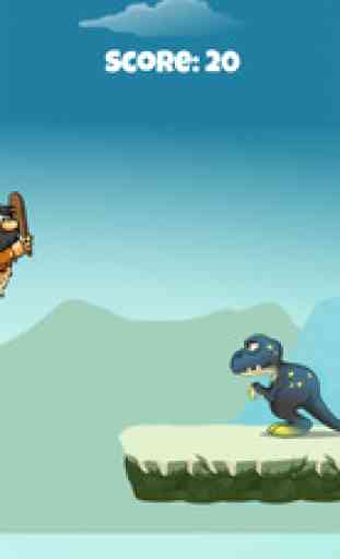 Dinosaur vs Caveman - Dino Hunting Games for Kids 1