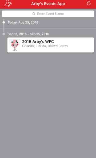 Arby's Events App 2