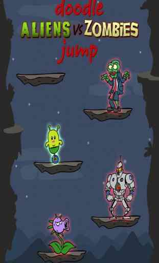 Doodle Alien vs Zombies Jump Game - Heads Up While Also Killing The Pacific Rim Plants! 1