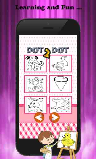 Dot to Dot Coloring Book Brain Learning  - Free Games For Kids 2